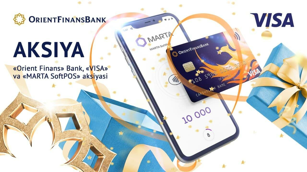«Ориент Финанс» банки 5 та смартфон учун ўйин эълон қилди